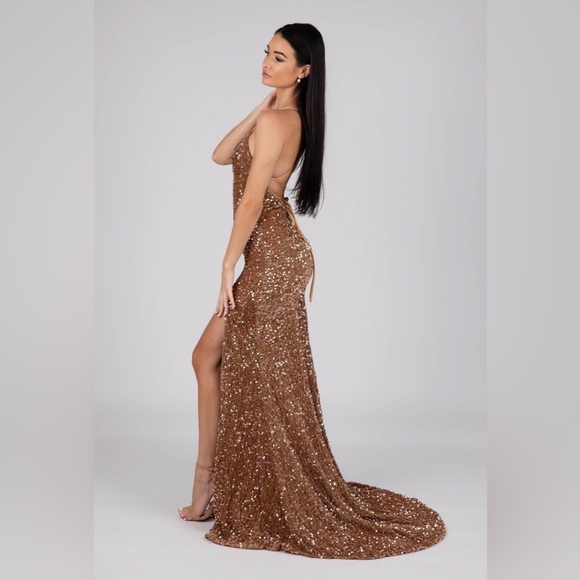 Bronze Formal Gown ✨ - Picture 5 of 6